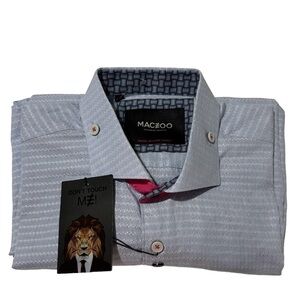 MACÉOO Light Blue Einstein Shirt XL - Men's Designer Dress‎